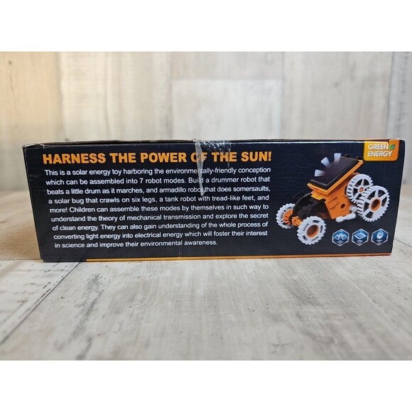 Green Energy 7-in-1 Solar Robot STEM DIY Kit | Buildable Solar Toy for Kids 10+ - Picture 4 of 16